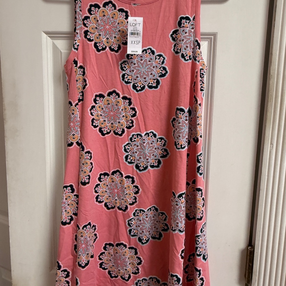 3 NEW Loft XXS above the knee sleeveless dresses. Good for office or casual